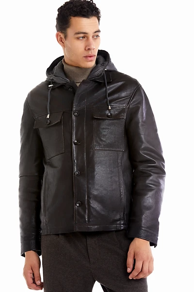 BECKETT Men Leather Jacket