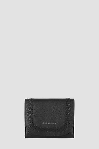 SAHARA SMALL WALLET Genuine Leather Tri Fold Feature