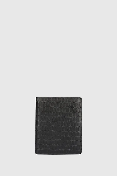 AXTON VERTICAL Genuine Leather Trifold Wallet
