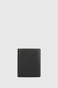 AXTON VERTICAL Genuine Leather Trifold Wallet