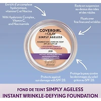 Simply Ageless Instant Wrinkle Defying Foundation With Hyaluronic Complex, Vitamin C, and Niacinamide - Spf 28, 100% Cruelty-Free