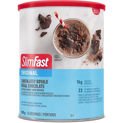 Original Powder Meal Replacement Shake Mix with 14g of Protein Plus 23 Vitamins and Minerals