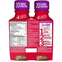 Shakes de remplacement de repas prêts à boire avancés avec 20 g de protéines, 1 g de sucre, 5 g de fibres plus 23 vitamines et minéraux