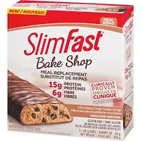 Barres de remplacement de repas Bake Shop avec 15 g de protéines et 6 g de fibres
