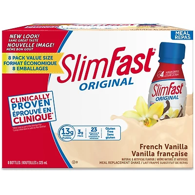 Original Ready to Drink Meal Replacement Shakes with 13g of Protein, 3g of Fibre Plus 23 Vitamins and Minerals