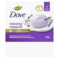Dove Relaxing Beauty Bar for dry skin Lavender 106 g 3 count