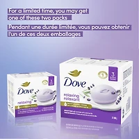 Dove Relaxing Beauty Bar for dry skin Lavender 106 g 3 count