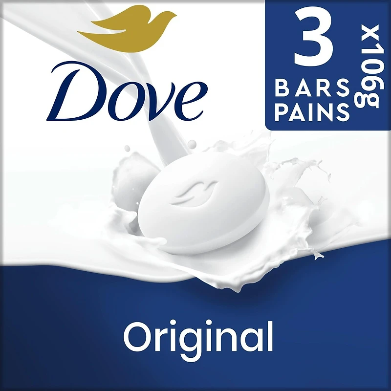 Dove Beauty Bar for healthy-looking skin White 106 g 3 count