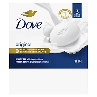 Pain de beauté pour une peau saine Dove Blanc hypoallergénique 106 g x 3