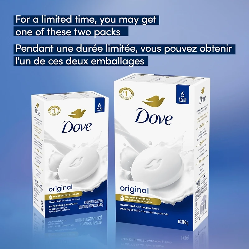 DOVE BAR 6X106G WHITE