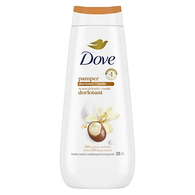 Pampering Body Wash for renewed, healthy-looking skin Shea Butter & Vanilla gentle body cleanser leaves skin soft