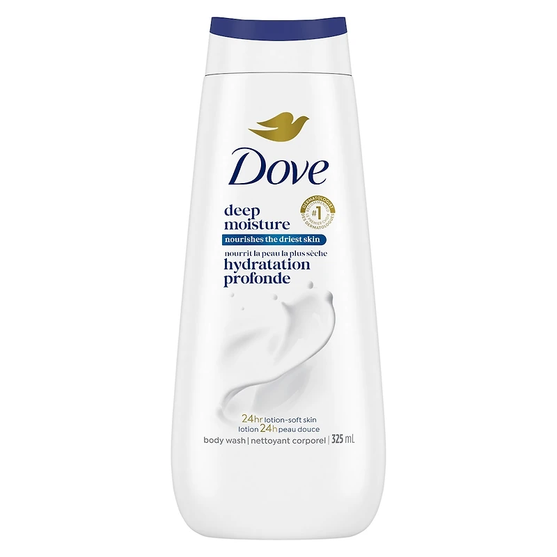 Deep Moisture Body Wash for nourishing the driest skin gentle body cleanser that deeply moisturizes the skin