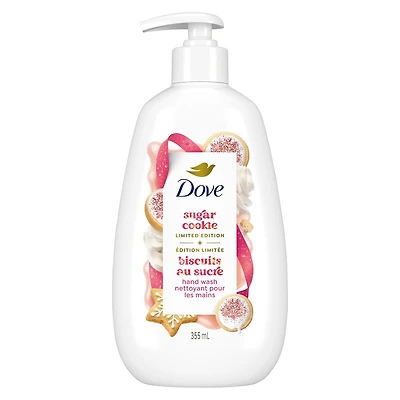 Nettoyant pour les mains liquide, pour une nutrition en profondeur, Dove Édition Limitée Fêtes Parfum Biscuit Sucré, 355mL
