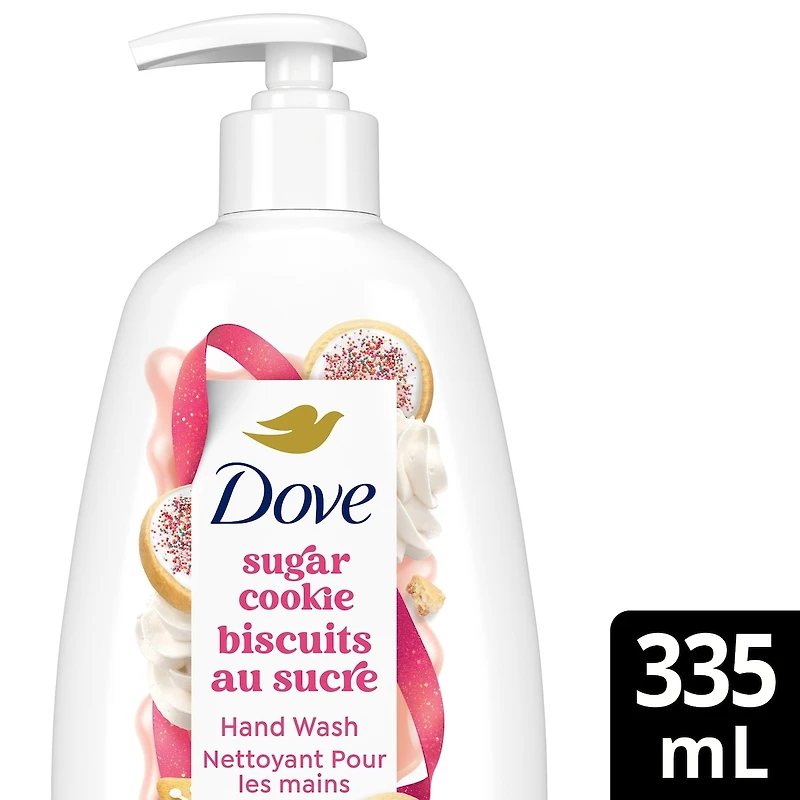 Nettoyant pour les mains liquide, pour une nutrition en profondeur, Dove Édition Limitée Fêtes Parfum Biscuit Sucré, 355mL