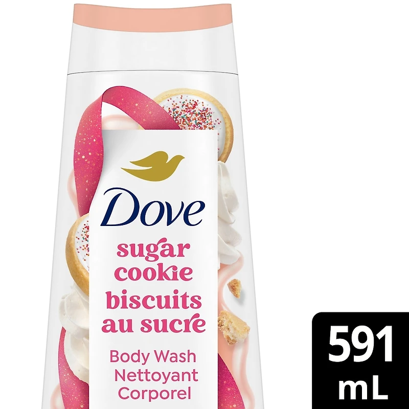 Dove Limited Edition Holiday Treats Body Wash, for Deep Nourishment, Sugar Cookie Sprinkle, 591mL