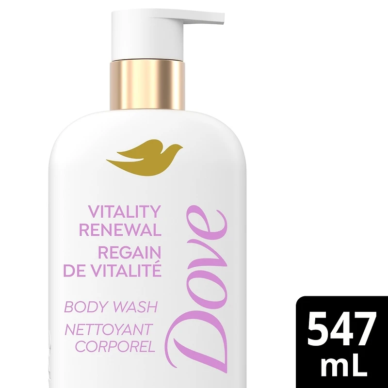 Body Wash Promotes firmer, supple skin Vitality Renewal body cleanser with 4% restoring serum with collagen