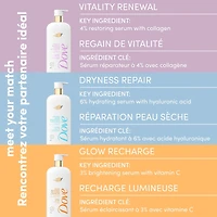 Body Wash Promotes firmer, supple skin Vitality Renewal body cleanser with 4% restoring serum with collagen