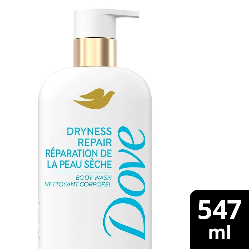 Body Wash Actively drenches dry skin Dryness Repair 6% hydration serum with hyaluronic acid