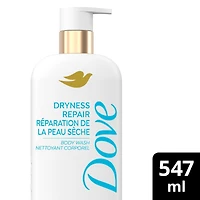 Body Wash Actively drenches dry skin Dryness Repair 6% hydration serum with hyaluronic acid