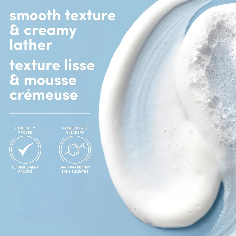 Body Wash Actively drenches dry skin Dryness Repair 6% hydration serum with hyaluronic acid