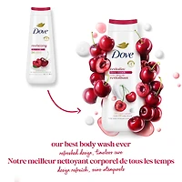 Body Wash for Renewed, Healthy-Looking Skin Revitalizing Cherry & Chia Milk Gentle Body Cleanser with 24hr Renewing MicroMoisture