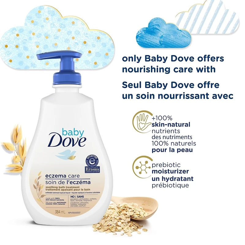 Baby Soothing Bath Treatment Skin Care with Colloidal Oatmeal Eczema Care Suitable for eczema prone skin