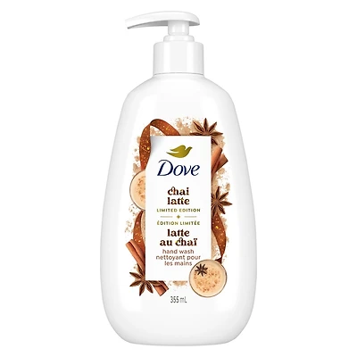 Nettoyant pour les mains liquide, pour un soin nourrissant en profondeur, Dove Latte Chaï Épicé, 355mL
