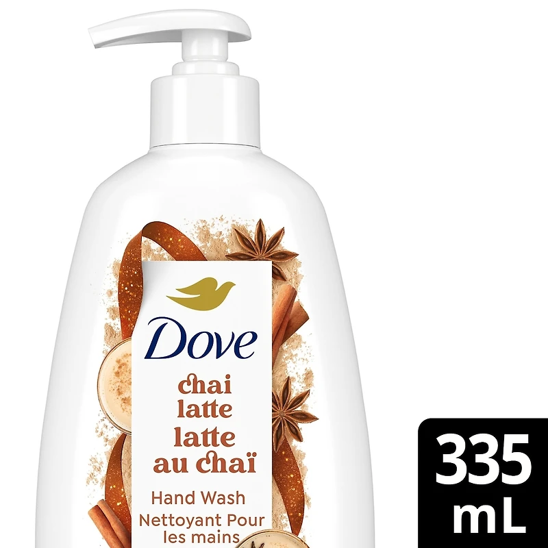 Dove Limited Edition Holiday Treats Liquid Hand Wash for Deep Nourishment, Spiced Chai Latte, 355mL