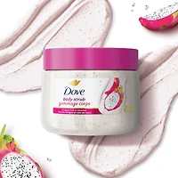 Dove  Body Scrub  For SIlky Smooth Skin Dragon Fruit & Coconut Cream Body Scrub Exfoliates and Provides Lasting Nourishment 425 g