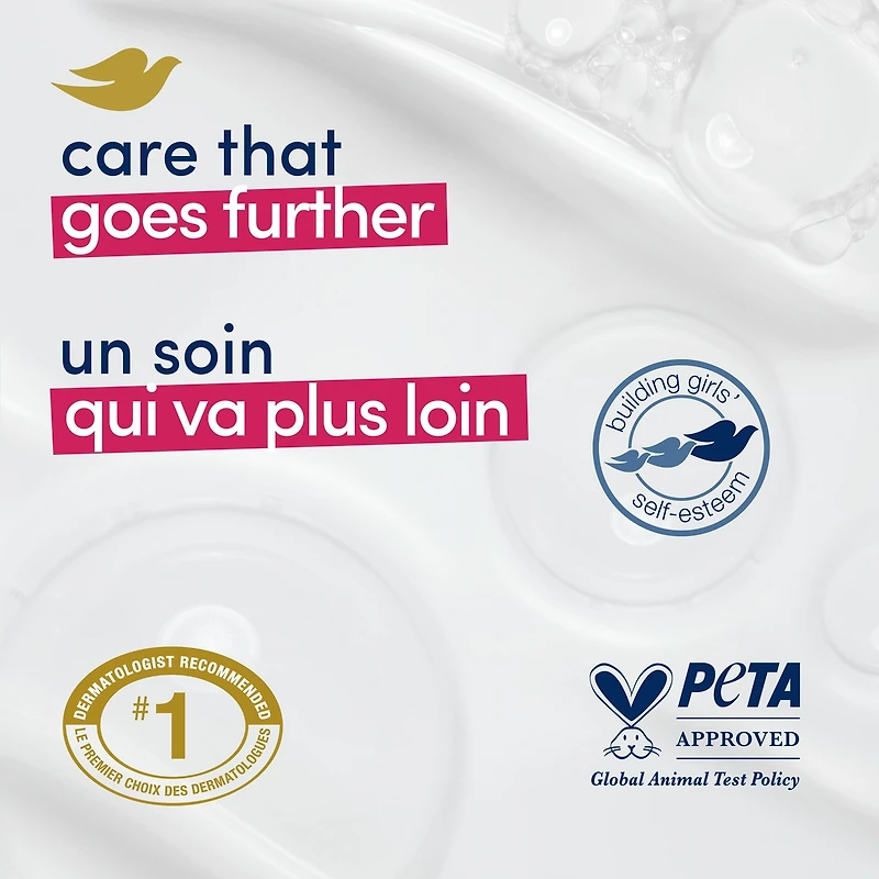Dove  Pain de savon pour une nutrition profonde, Reconstituant aux fruits du dragon et à la crème de noix de coco, pour une peau apaisée et revitalisée 106 g, paquet de 6
