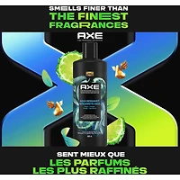 AXE Fine Fragrance Collection Body Wash For Men 12h Refreshing Scent Shower Gel Aqua Bergamot Infused with Bergamot, Sage, and Juniper Essential Oils, 532mL