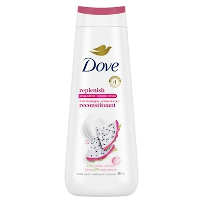 Dove  Body Wash for Healthy Looking Skin, Replenishing Dragon Fruit & Coconut Cream, with 24hr Renewing MicroMoisture, 591 ml
