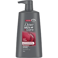 Dove Men+Care Exfoliating Deep Clean Body and Face Wash with 24-Hour Nourishing Micromoisture Technology Body Wash for Men  with Pump 710 ml