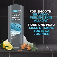 Gel Douche et Visage pour Hommes avec Technologie Micromoisture Nourrissante 24 Heures Dove Men+Care Hydratant Confort Propre   532 ml
