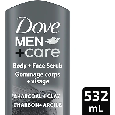 Dove Men+Care  Body and Face Wash  Purifying Charcoal + Clay for Men with 24-Hour Nourishing Micromoisture Technology 532 ml