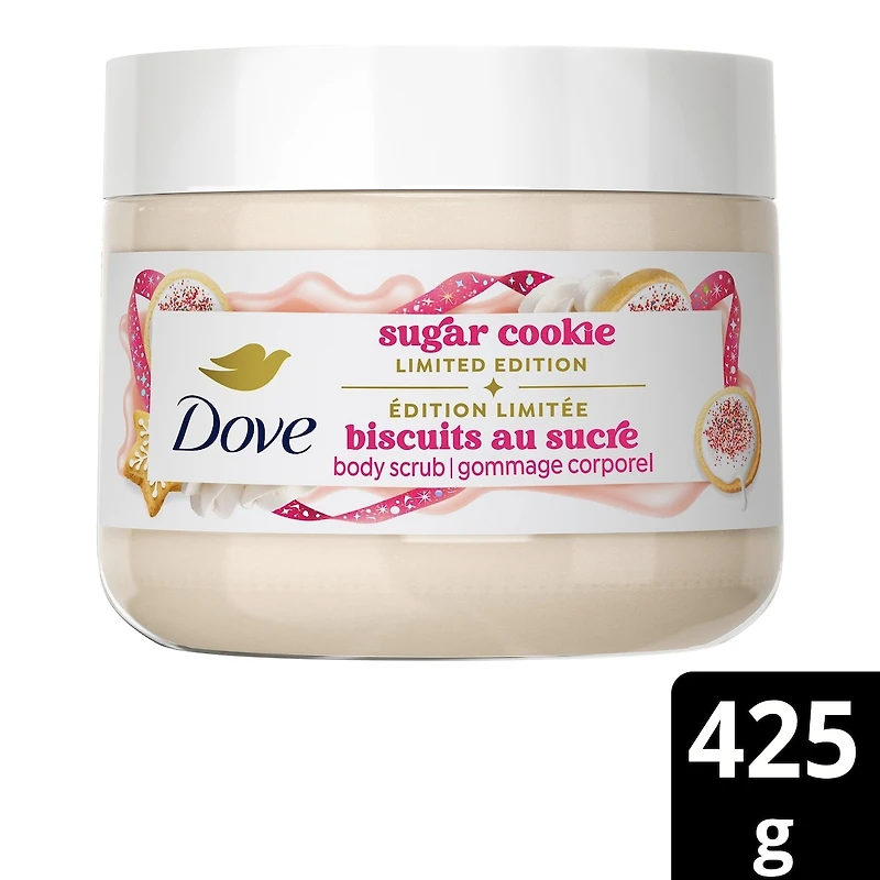 Dove Limited Edition Holiday Treats Body Scrub for Deep Nourishment, Sugar Cookie Sprinkle, 425g