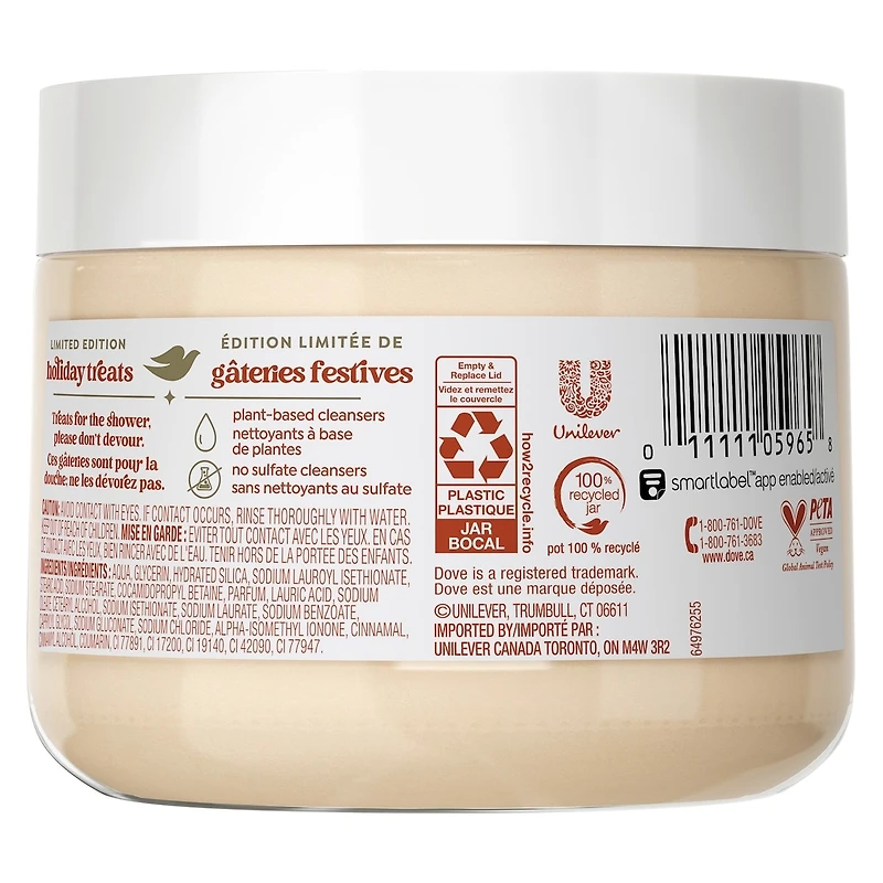 Dove Scrub Spiced Chai Latte, Exfoliates & Moisturizes Skin, 425g
