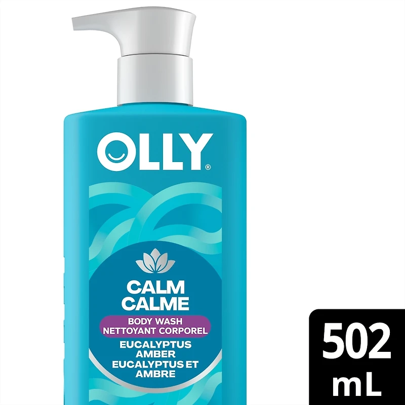 OLLY Vitamin Complex Body Wash, Calm, Eucalyptus Amber
