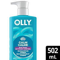 OLLY Vitamin Complex Body Wash, Calm, Eucalyptus Amber