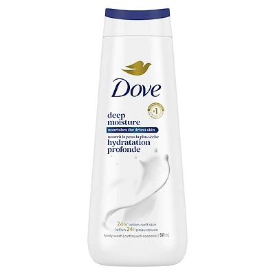 Deep Moisture Body Wash for nourishing the driest skin gentle body cleanser deeply moisturizes the skin