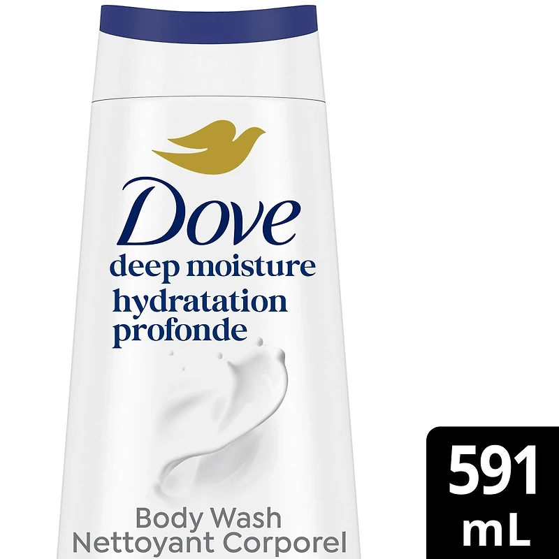 Deep Moisture Body Wash for nourishing the driest skin gentle body cleanser deeply moisturizes the skin
