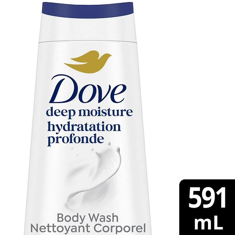 Deep Moisture Body Wash for nourishing the driest skin gentle body cleanser deeply moisturizes the skin