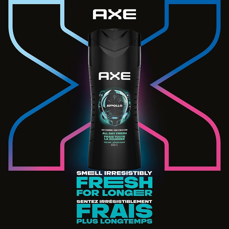 Body Wash for Long-Lasting Freshness Apollo Sage & Cedarwood Scent Men's Moisturizing Shower Gel with 100% Plant-Based Moisturizers