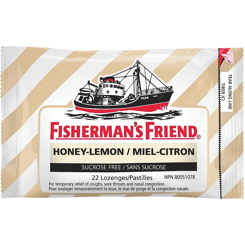 Pastilles Meil-Citron Sans Sucre de Fisherman's Friend