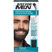 Just For Men Mustache & Beard, Beard Coloring with Brush Included - Medium Brown, M-35
