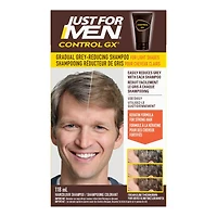 Just For Men Control GX Light Shades Grey Reducing Shampoo, For Lighter Shades of Hair
