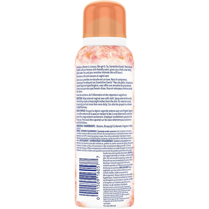 Spray Rafraîchissant Vagisil® Scentsitive Scents® à la fleur de pêche