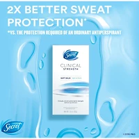 Antisudorifique et désodorisant crémeux en bâton Secret Thérapeutique, Frais et léger, 45 g