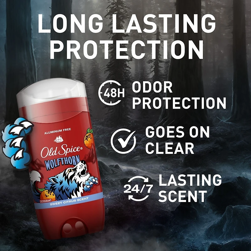Old Spice Wild Collection Wolfthorn Deodorant for Men, 85 grams