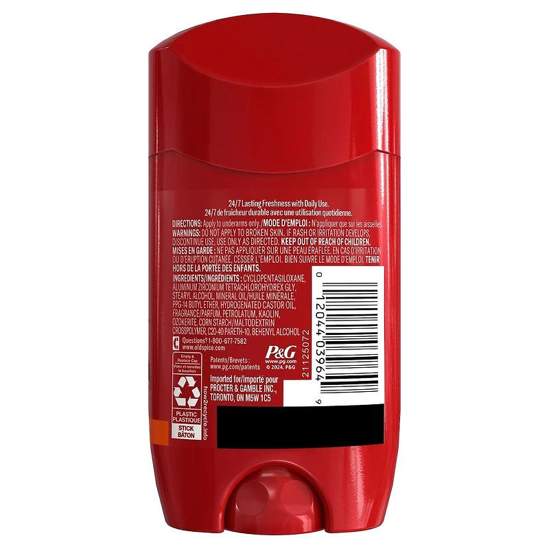 Antisudorifique et désodorisant invisible en bâton pour hommes, collection Sauvage, Bearglove, 73 g